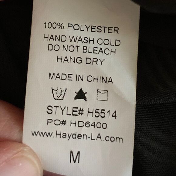 Hayden Black and White Striped Jumpsuit Sz M - Picture 6 of 7